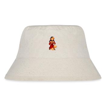 Zayra – Heart Gest of the Magical Elf Woman in Red - Stanley/Stella Recycled Bucket Hat - natural - Front