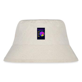 Neon Pie Chart Retro Visual - Stanley/Stella Recycled Bucket Hat - natural - Front