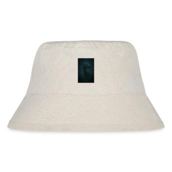 Dino in cloud forest with glowing eye - Stanley/Stella Recycled Bucket Hat - natural - Front