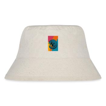 Pangolin Pop Art - Stanley/Stella recycelter Bucket Hat - Naturweiß - Vorne