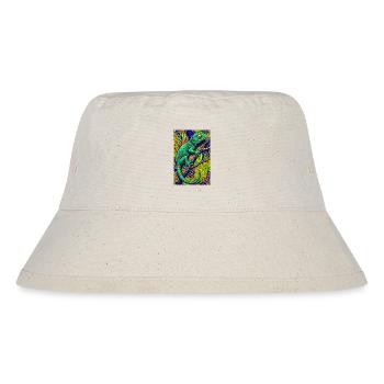 Gecko - Stanley/Stella recycelter Bucket Hat - Naturweiß - Vorne