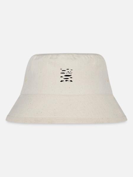 Viele Fische - Anglergeschenk, Angeln - Stanley/Stella recycelter Bucket Hat - Naturweiß