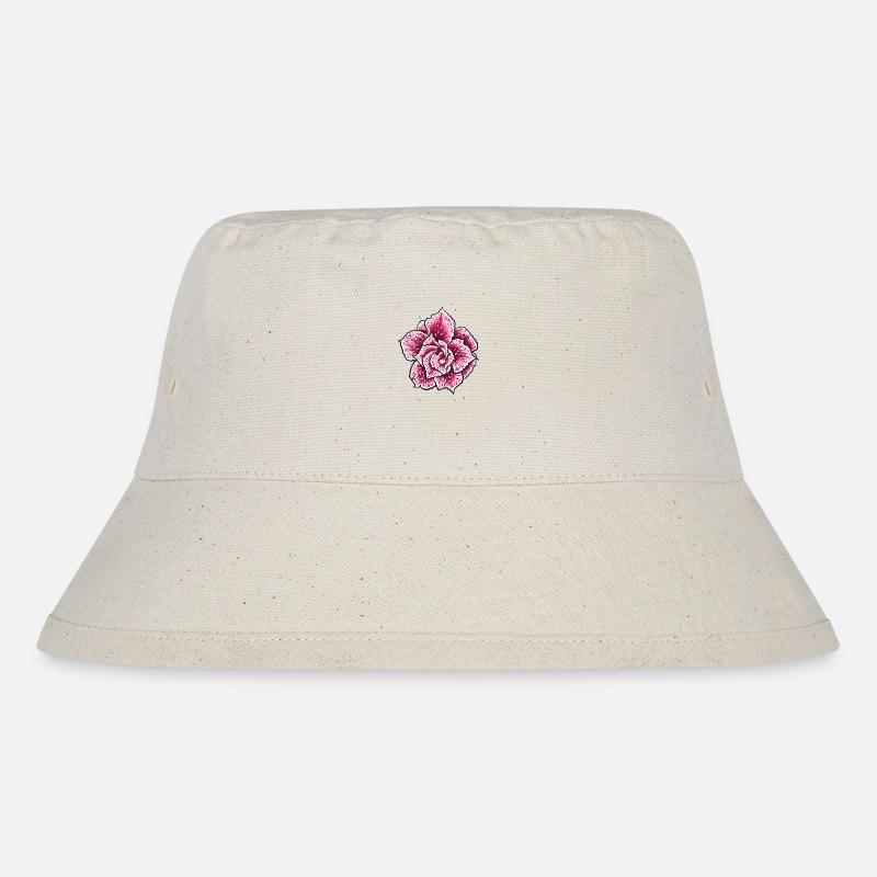 Flower - Stanley/Stella Recycled Bucket Hat - natural