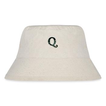 Letter q marbled green - Stanley/Stella Recycled Bucket Hat - natural - Front