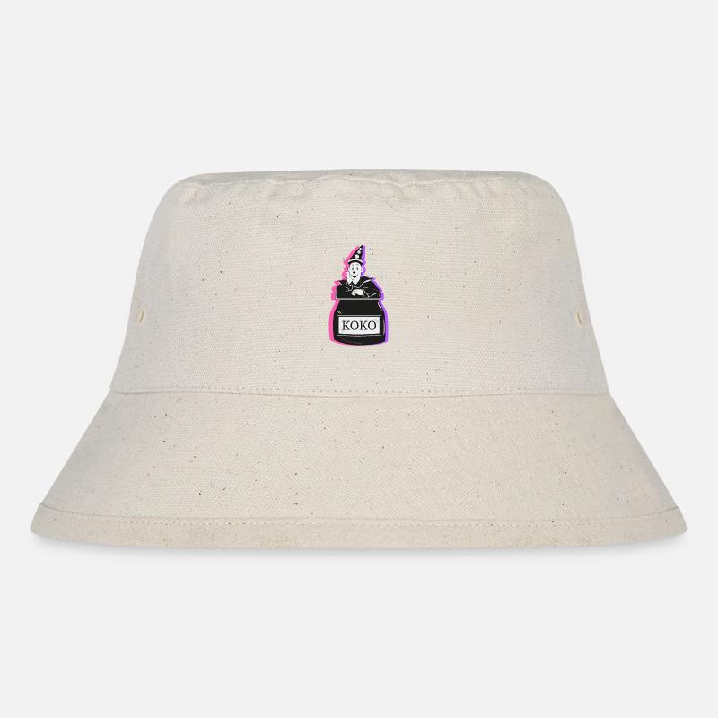 Koko Clown - Stanley/Stella recycelter Bucket Hat - Naturweiß
