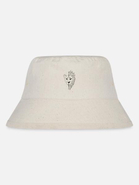 Löwe - Stanley/Stella recycelter Bucket Hat - Naturweiß