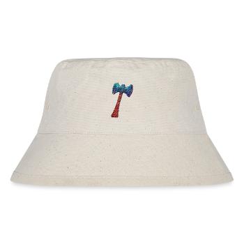 Cool Viking axe decorated with runes - Stanley/Stella Recycled Bucket Hat - natural - Front