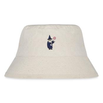 Funny Magician Wizard Donut Lover - Stanley/Stella Recycled Bucket Hat - natural - Front
