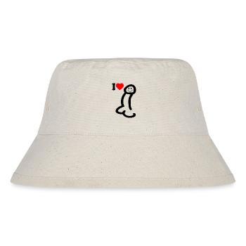 I love cock - Stanley/Stella Recycled Bucket Hat - natural - Front