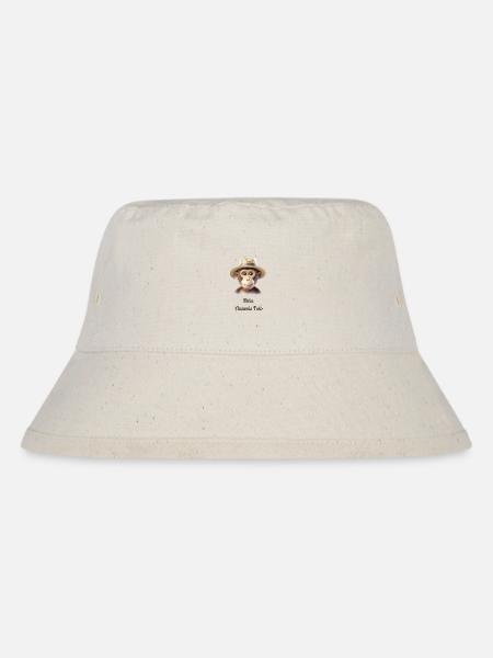 Max the Casual Monkey - Stanley/Stella Recycled Bucket Hat - natural