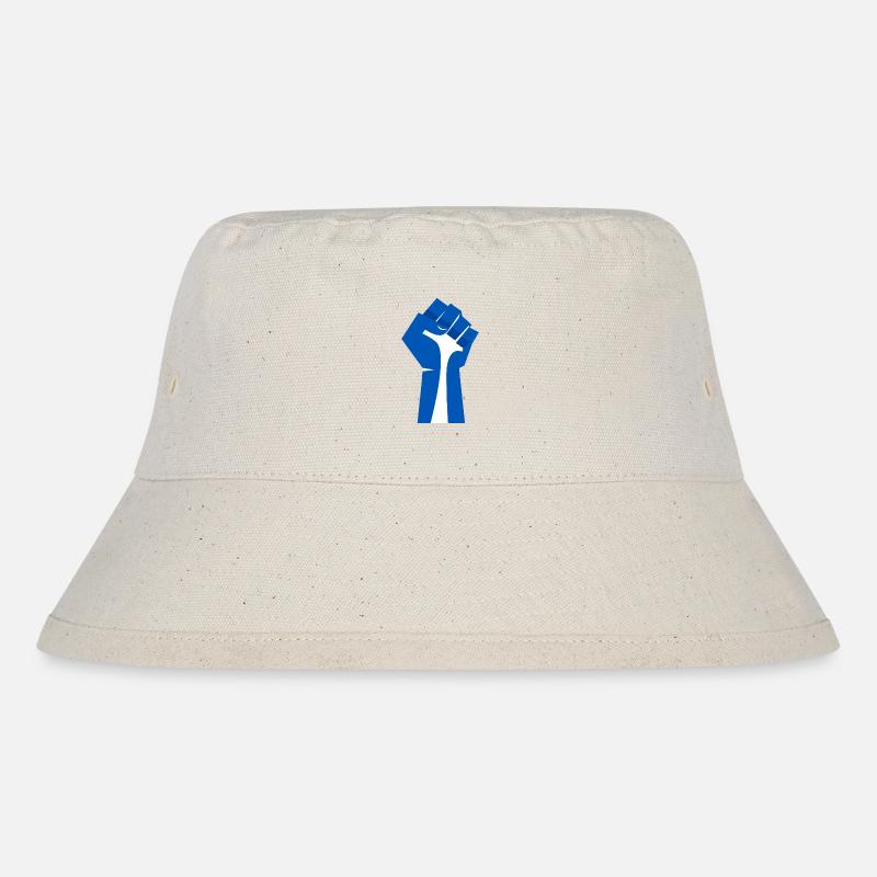 Le poing levé (bleu, blanc) - Bob recyclé Stanley/Stella - blanc naturel
