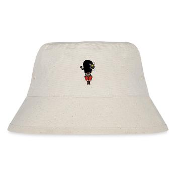 Englische Königliche Garde und ihre Katze - Stanley/Stella recycelter Bucket Hat - Naturweiß - Vorne