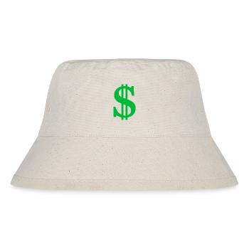 Dollarzeichen - Stanley/Stella recycelter Bucket Hat - Naturweiß - Vorne