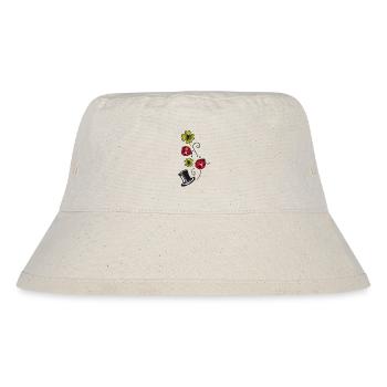 Silvester, Glücksbringer, Klee, Marienkäfer - Stanley/Stella recycelter Bucket Hat - Naturweiß - Vorne