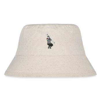 Petanque Spielerin Rechtshänderin - Stanley/Stella recycelter Bucket Hat - Naturweiß - Vorne