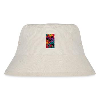 Dinosaurier - Stanley/Stella recycelter Bucket Hat - Naturweiß - Vorne