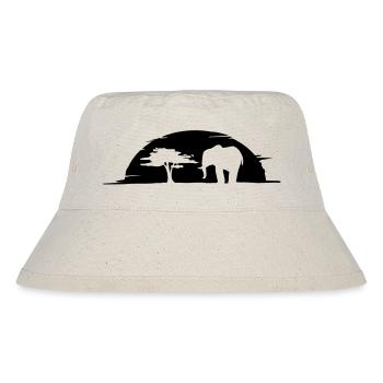 elephant - Stanley/Stella recycelter Bucket Hat - Naturweiß - Vorne