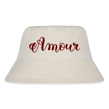 Liebe - Stanley/Stella recycelter Bucket Hat - Naturweiß - Vorne