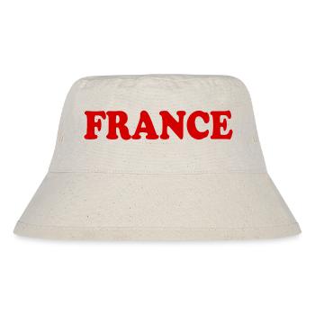 Frankreich - Stanley/Stella recycelter Bucket Hat - Naturweiß - Vorne