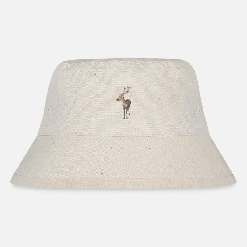 Deer - Stanley/Stella Recycled Bucket Hat - natural