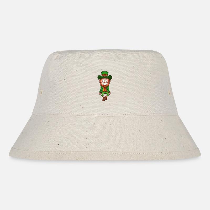 Dancing Leprechaun - Stanley/Stella Recycled Bucket Hat - natural