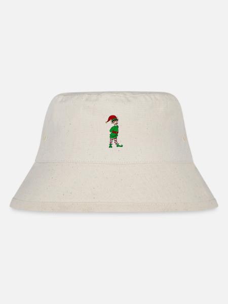 Weihnachtself - Stanley/Stella recycelter Bucket Hat - Naturweiß