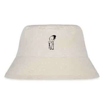 Storch-Baby - Stanley/Stella recycelter Bucket Hat - Naturweiß - Vorne