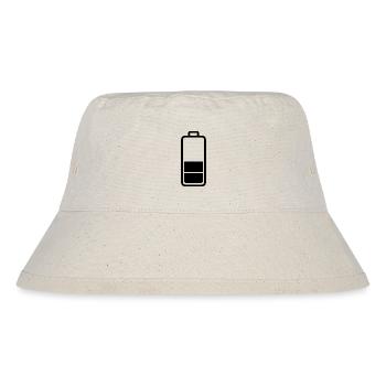 low battery - Stanley/Stella Recycled Bucket Hat - natural - Front