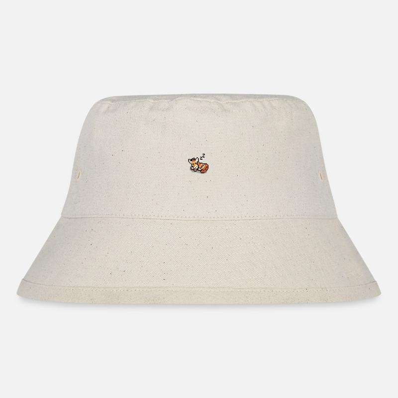 Giraffe - Stanley/Stella recycelter Bucket Hat - Naturweiß