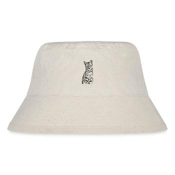 Katze Kätzchen Tigerkatze Katzenshirt Geschenk - Stanley/Stella recycelter Bucket Hat - Naturweiß - Vorne