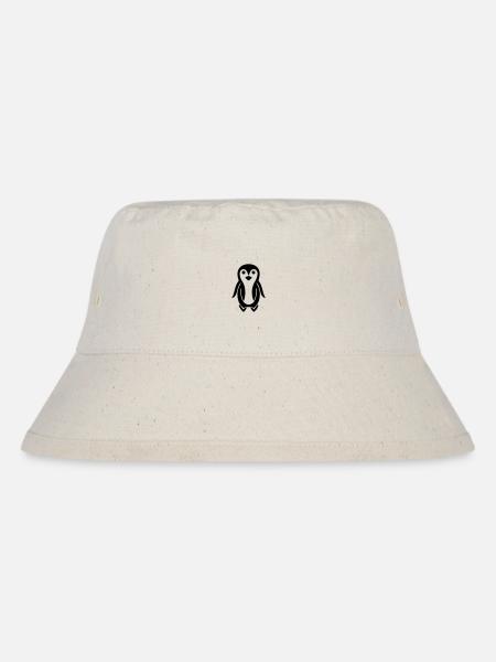 Pinguin - Stanley/Stella recycelter Bucket Hat - Naturweiß