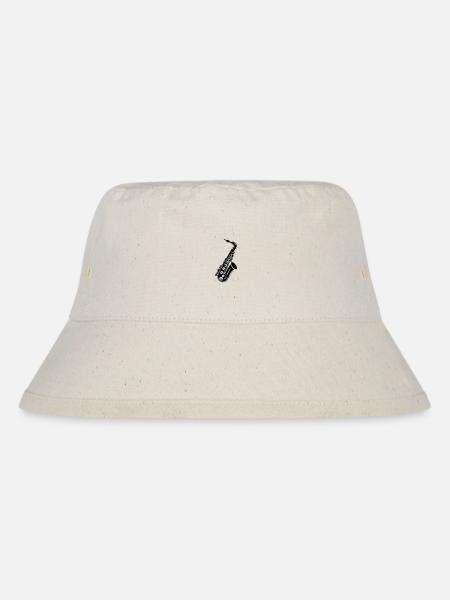 Saxophon - Stanley/Stella recycelter Bucket Hat - Naturweiß
