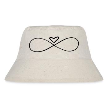 unendlich Liebe - Stanley/Stella recycelter Bucket Hat - Naturweiß - Vorne