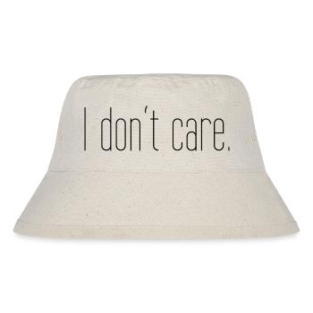 I dont care - Stanley/Stella recycelter Bucket Hat - Naturweiß - Vorne