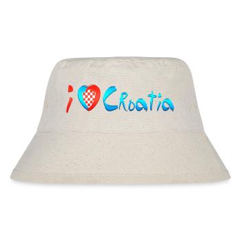 Croatia hrvatska croatia hrv travel europe zagreb - Stanley/Stella Recycled Bucket Hat - natural - Front