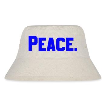 Peace - Stanley/Stella recycelter Bucket Hat - Naturweiß - Vorne