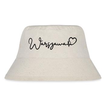 Warszawa Herzschlag Warschau - Stanley/Stella recycelter Bucket Hat - Naturweiß - Vorne