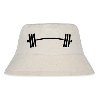 hantel langhantel gebogen - Stanley/Stella recycelter Bucket Hat - Naturweiß - Vorne