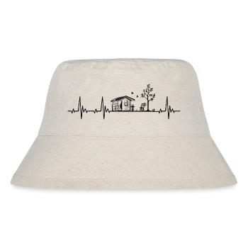 Allotment Leisure Garden Gardener Heartbeat - Stanley/Stella Recycled Bucket Hat - natural - Front