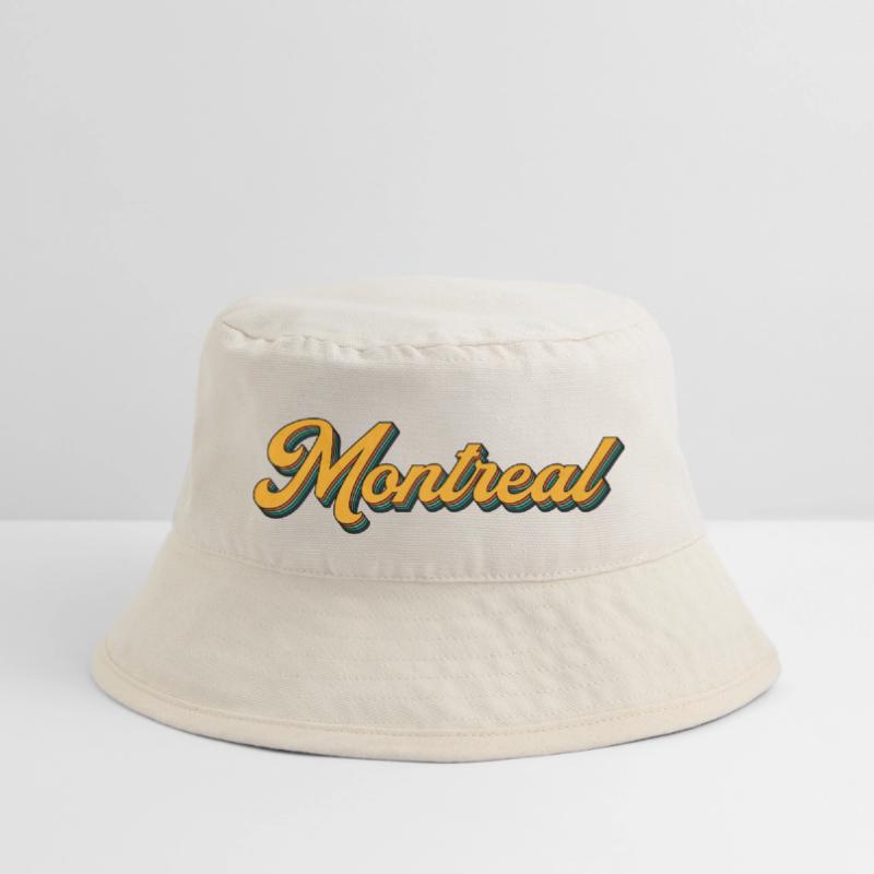 Montreal Retro Script Multicolor Shadow Stanley/Stella Recycled Bucket Hat