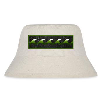Logo Surfer Vert Blanc Noir - Bob recyclé Stanley/Stella - blanc naturel - Devant
