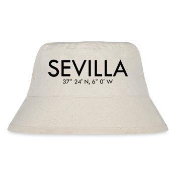 Sevilla - Spain - Coordinates Latitude Longitude - Stanley/Stella Recycled Bucket Hat - natural - Front