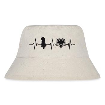 Albania Heartbeat Albanian Eagle - Stanley/Stella Recycled Bucket Hat - natural - Front