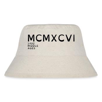 1996_LINE_black - Stanley/Stella Recycled Bucket Hat - natural - Front