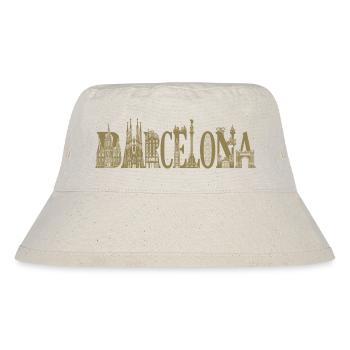 Barcelona Silhouette Attractions Holidays - Stanley/Stella Recycled Bucket Hat - natural - Front