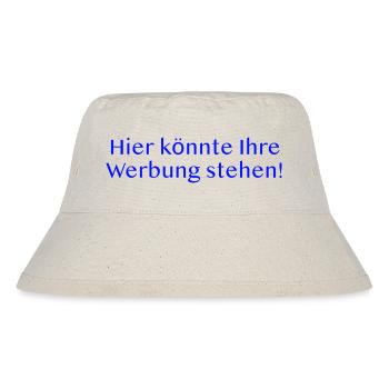Hier könnte Ihre Werbung stehen. - Stanley/Stella recycelter Bucket Hat - Naturweiß - Vorne