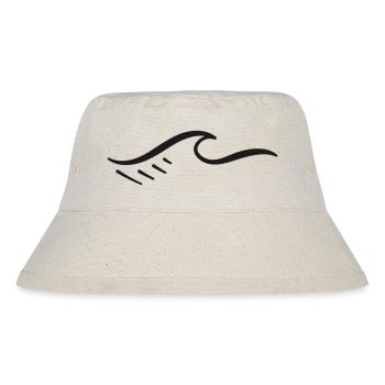 Abstract Geometric Wave Pattern - Stanley/Stella Recycled Bucket Hat - natural - Front