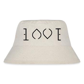 Liebe - Stanley/Stella recycelter Bucket Hat - Naturweiß - Vorne