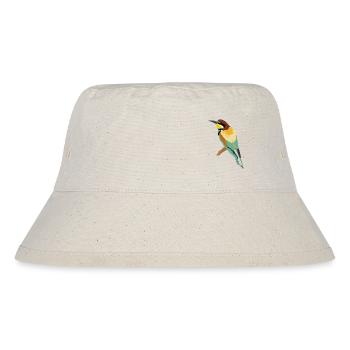 Bee-eater illustration - Stanley/Stella Recycled Bucket Hat - natural - Front