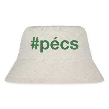 PECS Hungary Ungarn Hashtag - Stanley/Stella recycelter Bucket Hat - Naturweiß - Vorne